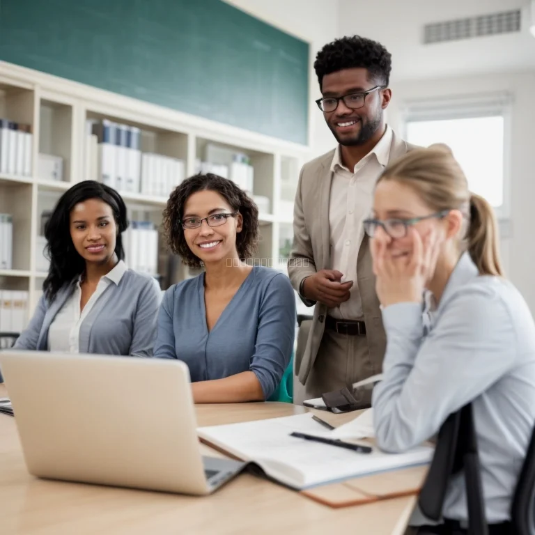 Professional upskilling training session with engaged learners